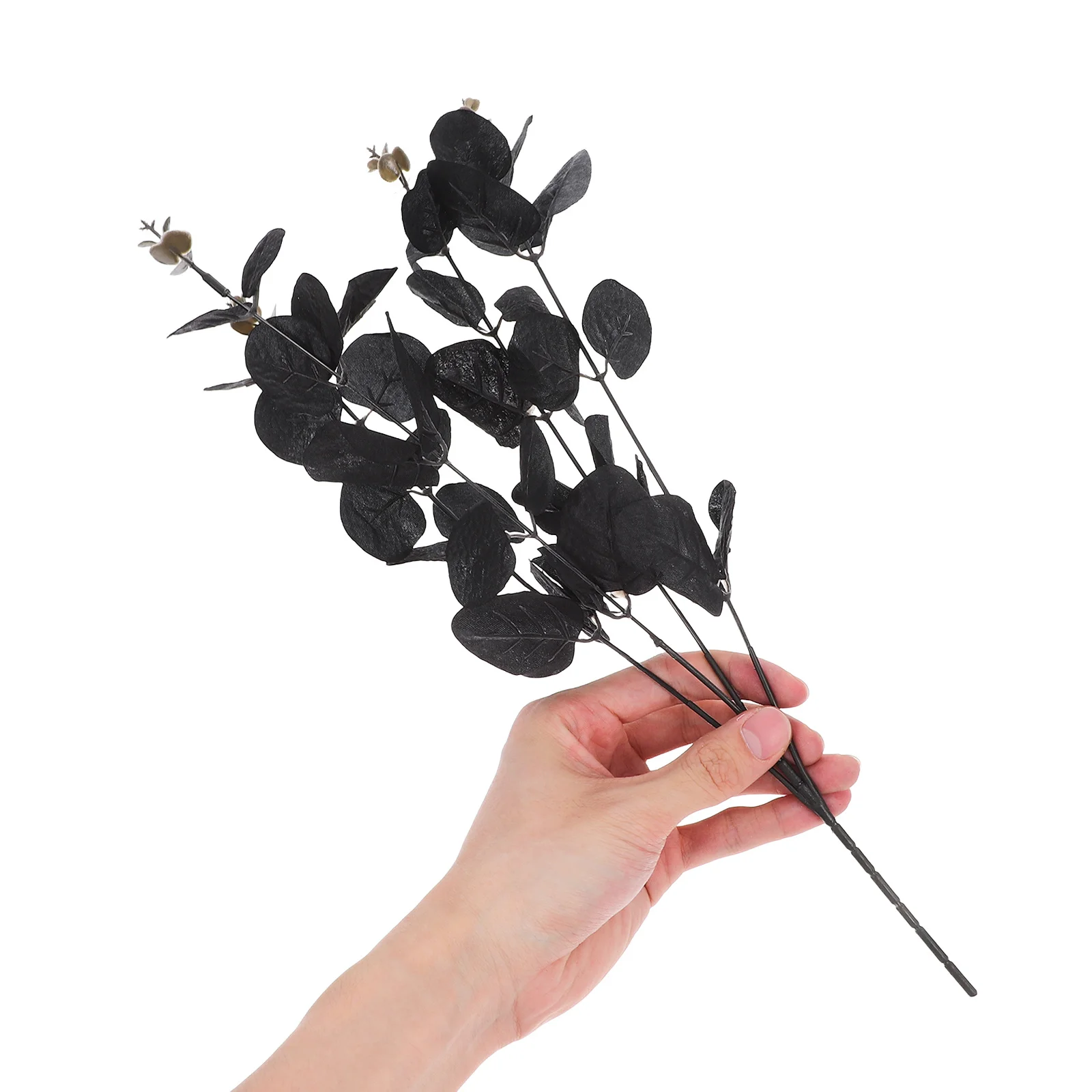 

6pcs Artificial Eucalyptus Stems Fake Plant Decors Real Touch Simulation Leaves Wedding Centerpiece Home Vase Filler Farmhouse
