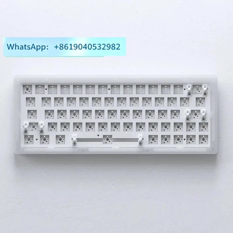 ACR64 60% 64 Keys Gasket Mount Hotswap Mechanical Keyboard Kit with Acrylic Stacked Case 3/5-Pin