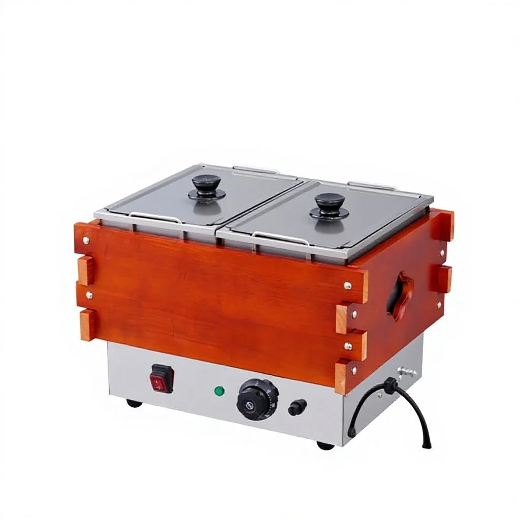 Commercial electric hot pot machine stainless steel quick heating street sale noodles fish  skewers cookware convenience stor