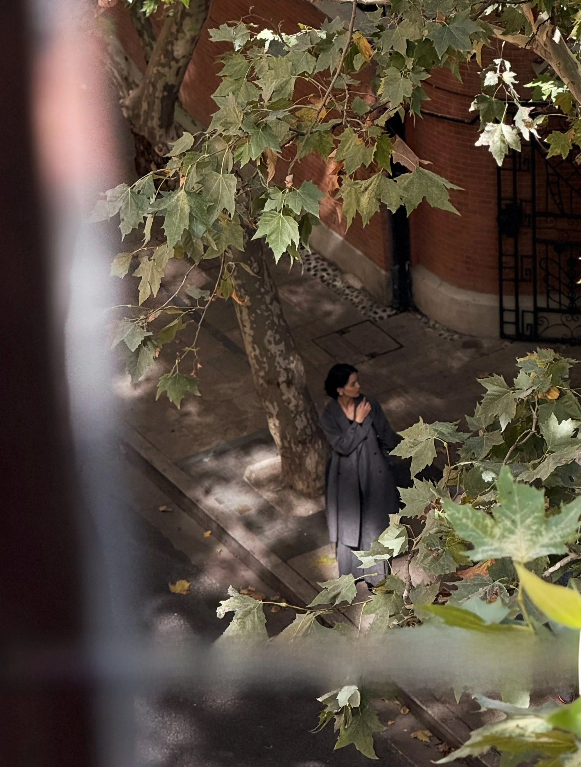 

Zhimai Rihua Knowl Series Collection Level Long ey Camere Wool Plaid Belted Coat for Women OL Sle Loose Fit Winter ...