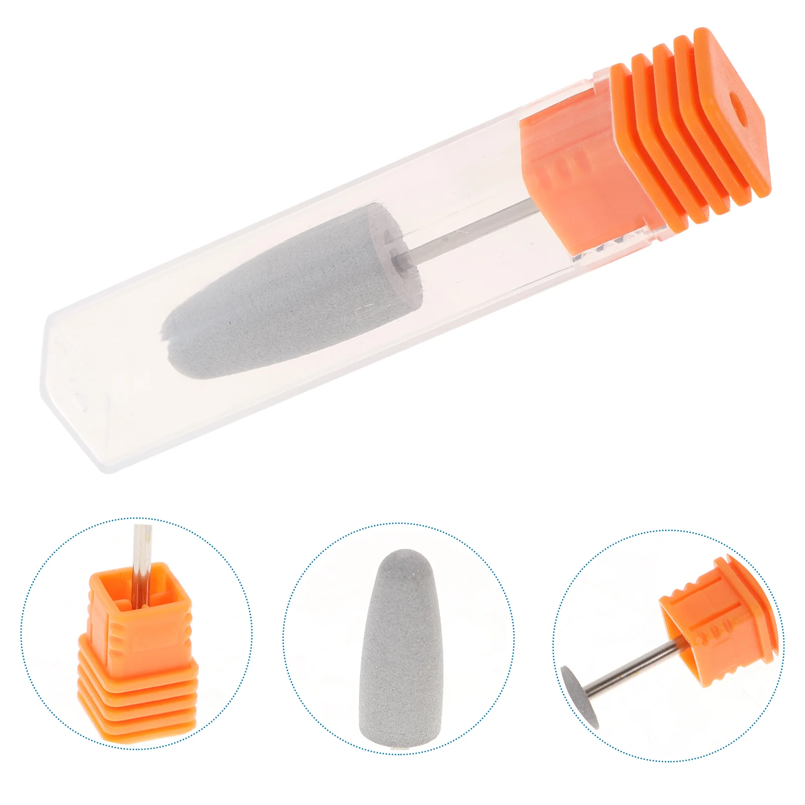 Punta per trapano per unghie Testa per molatura per unghie in silicone Testa per smalto per macchina per manicure elettrica (OM52) punte per trapano per unghie