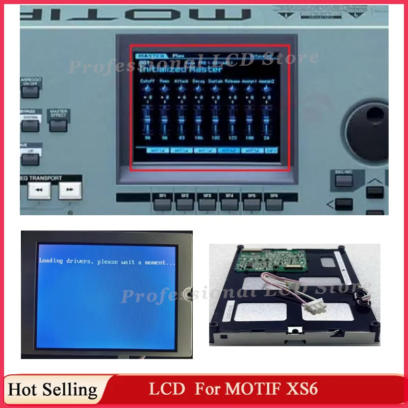 Original 5.7''inch LCD Display Screen For Y MAHA Motif XS6 61-KEY LS9 Motif XS8 Synthesizer Matrix LCD Screen Replacement