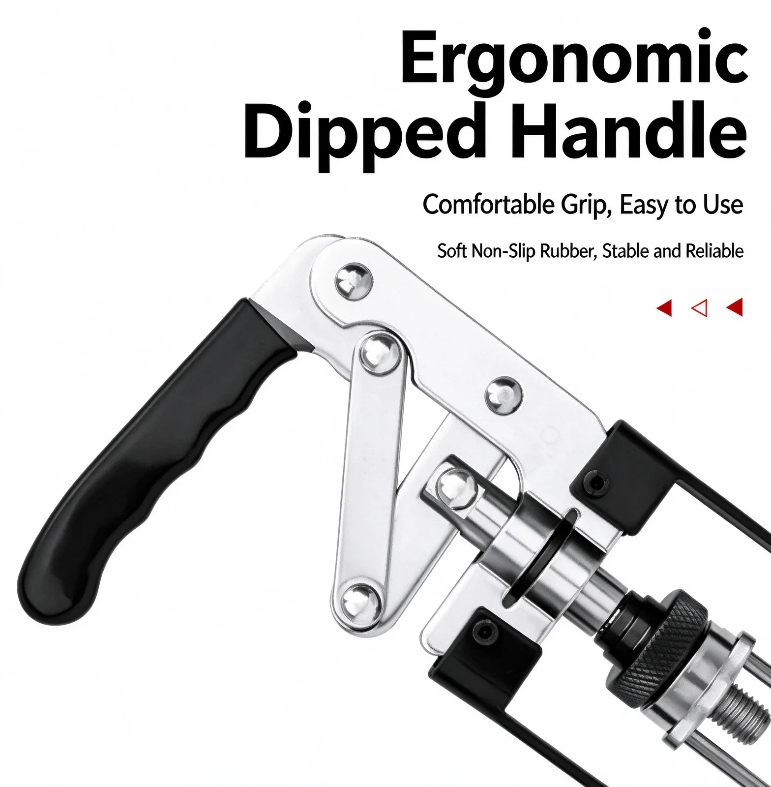 No-Disassembly 2-Jaw Adjustable Valve Spring Compressor Pliers, Down-Press Valve Seal Removal Tool for Auto Repair