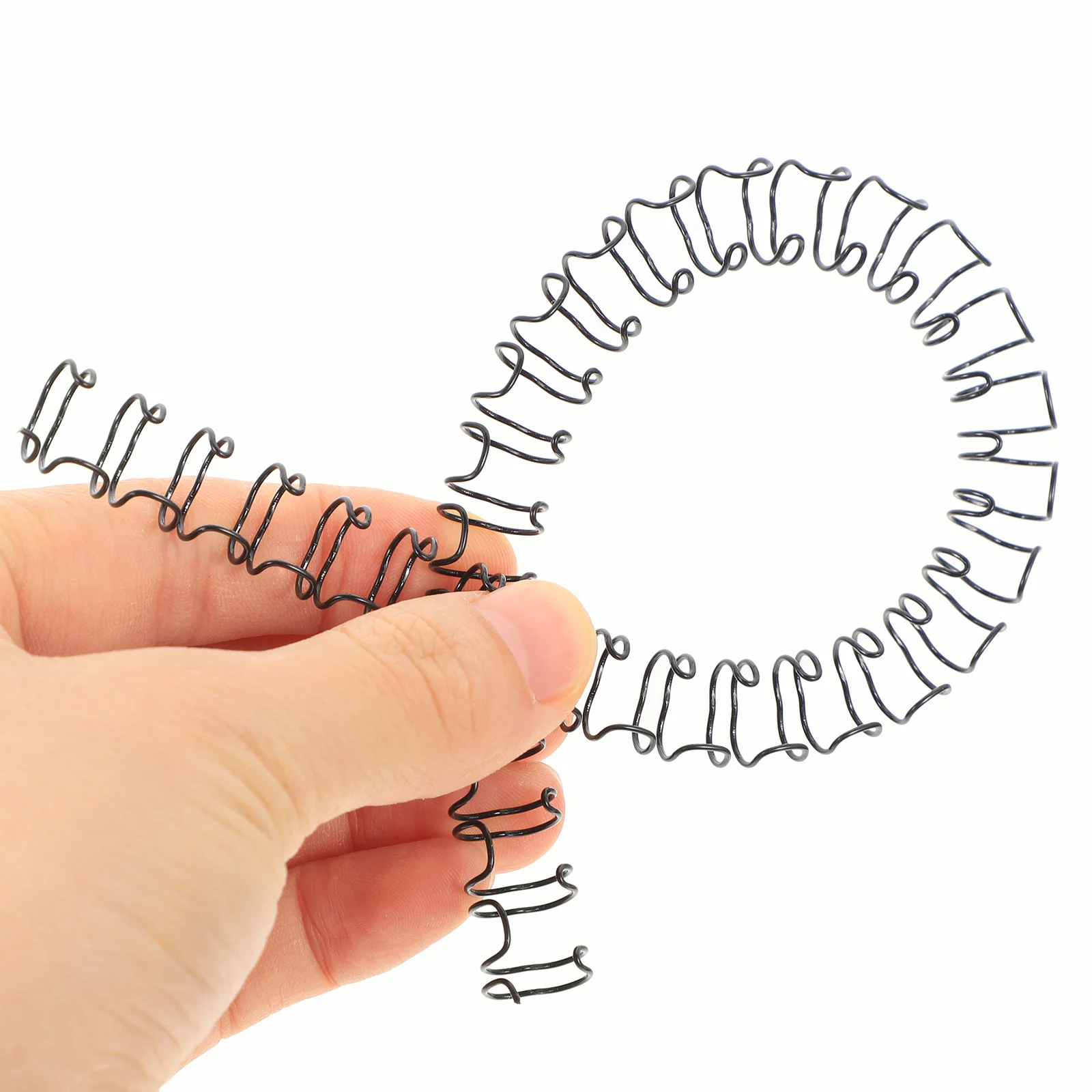 100pcs Loose Leaf Metal Spiral Binding Coils For Notebook Calendar Organizer Double Loop Wire Binder Rings Notebook Binding