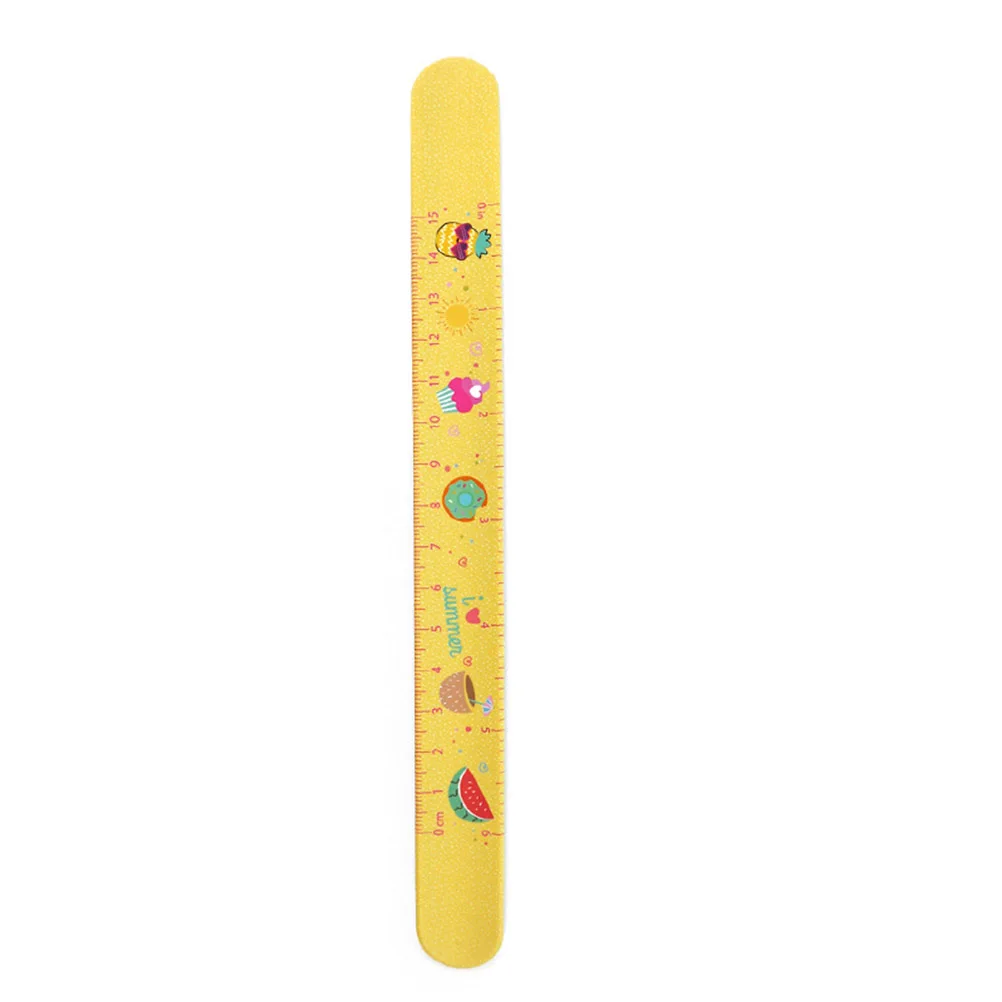 

6pcs Silicone Ruler Patted Wristband Bracelet Scale Pattern Child Cartoon Elastic Eco Friendly No Irritation Beauty Toy