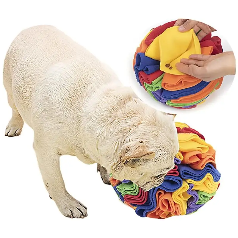 Interactive Dog Toys Snuffle Ball Snuffle Ball Dog Puzzle Toys Treat Ball For Large For Dogs Encourage Natural Foraging Skills,