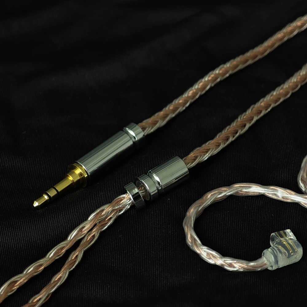 Cable de audio para juegos de baja impedancia Tingfeng de 16 núcleos OCC Litz mejorado para VSONIC GR09 PLUS VS7 GR07, cable de audio balanceado de 2.5/3.5/4.4mm