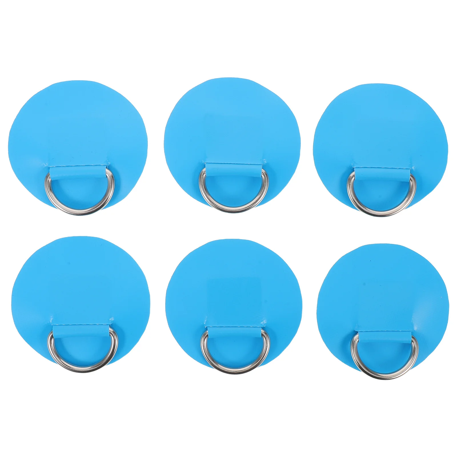6 Piezas de Anillas en D para Kayak, Parche Azul, Hebilla Resistente para Aventuras Acuáticas al Aire Libre, Pesca, Accesorios para Kayak, Soporte para Remo