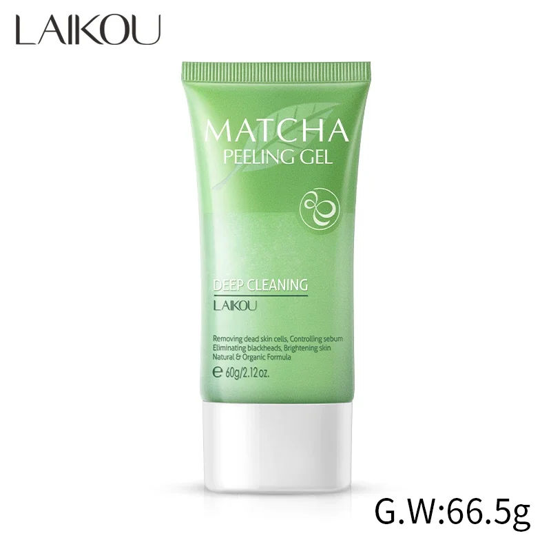 LAIKOU Matcha Exfoliating Exfoliate Peeling Gel Facial Scrub Moisturise  Nourishing Repair Scrubs Face Cream Skin Care