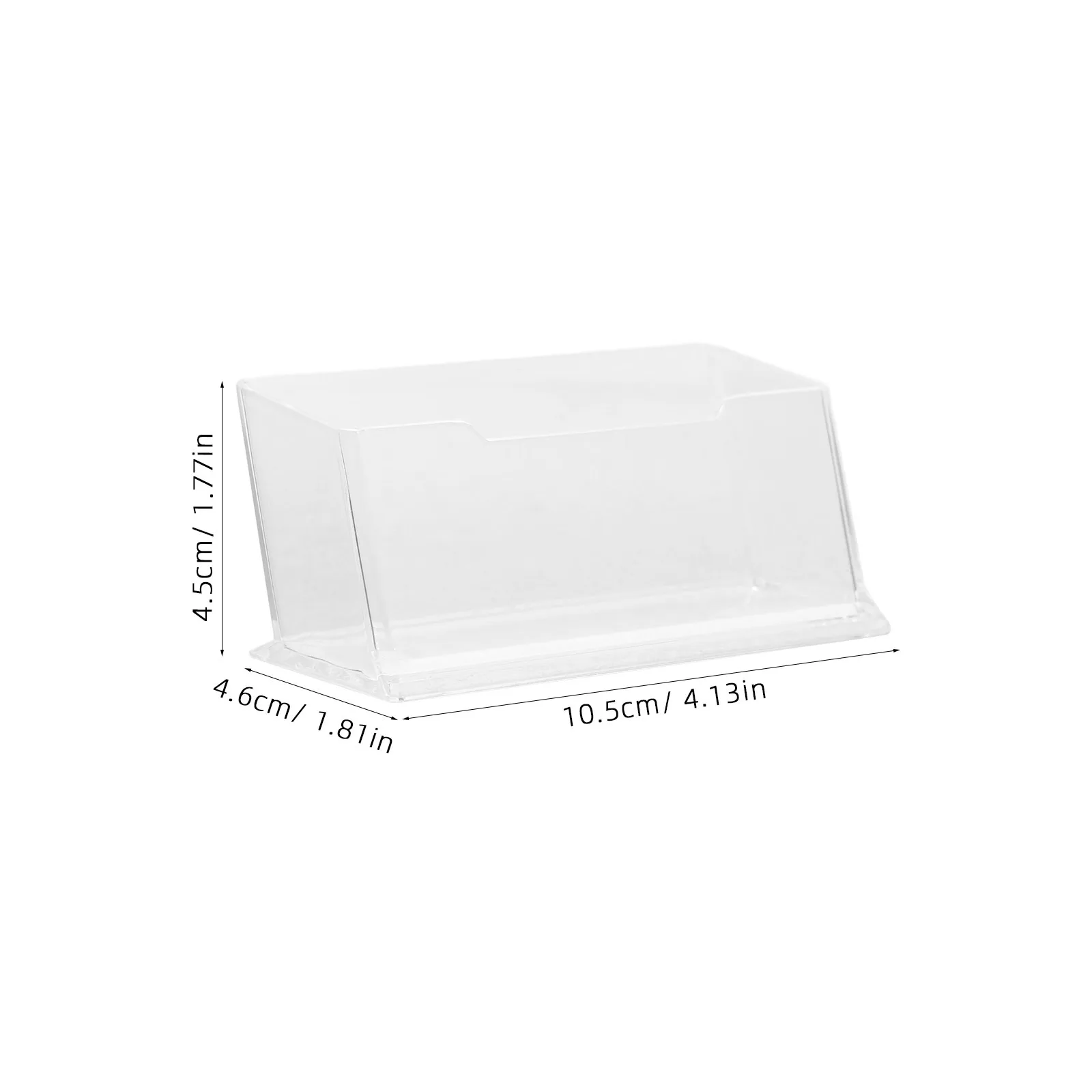 6 قطعة حاملي بطاقات الأعمال من الأكريليك الشفاف حامل عرض سطح المكتب حامل منظم حامل شفاف لمعرض مكتب المكتب #2