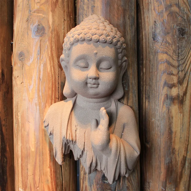 Home Wall Decorations Wall Decorations Ceramic Buddha Statues Wall Hangings Feng Shui Figurine Living Room Decoration