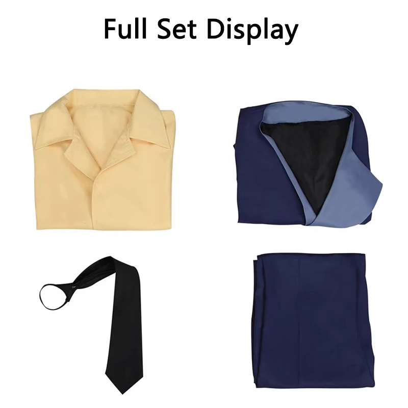 Spike Spiegel Cosplay Costumes pour hommes et femmes, uniforme bleu Anime Cowboy Bebop Py Play trempé