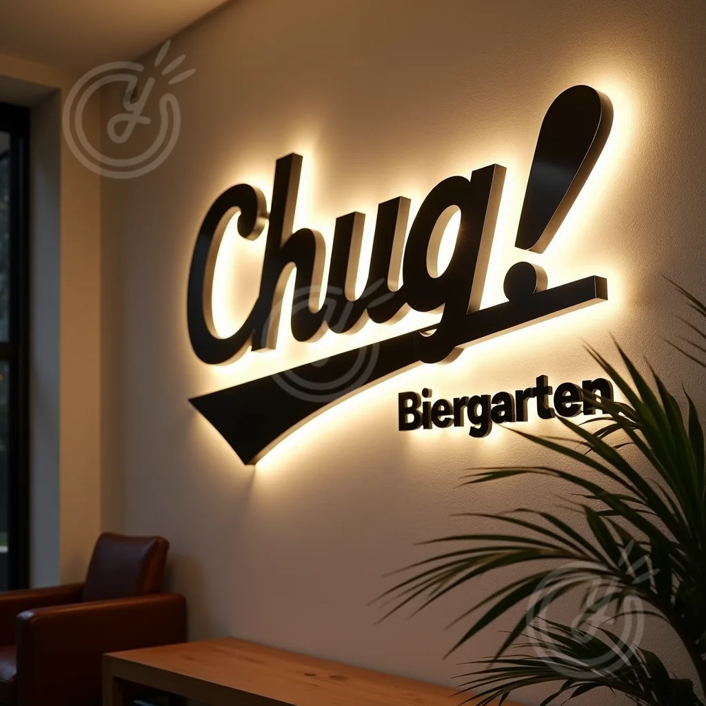 Custom 3D Backlit Letters Sign LED Metal Illuminated for Outdoor Business Storefront Waterproof Advertising Signage Display