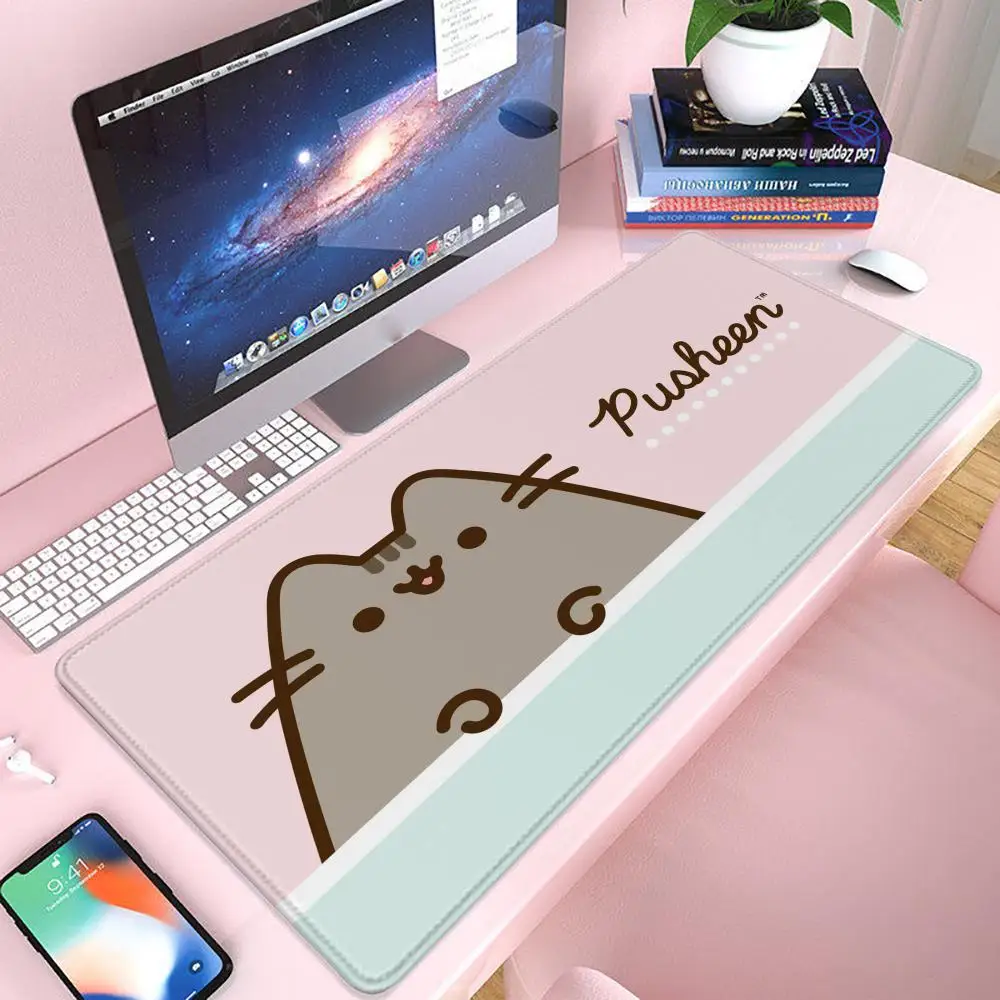 

Коврик для мыши Pusheen Gaming 900 × 400, коврик для мыши Gamer Xxl, коврик для мыши, офисные аксессуары, длинный коврик для клавиатуры, коврик для компьютерного стола