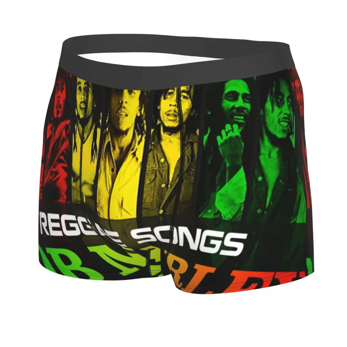 Sexy Reggae Songs Bob Marley Boxers Shorts Panties Men's Underpants Comfortable Jamaican Singer Briefs Underwear