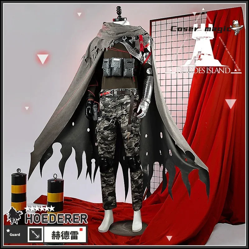 Spiel Arknights Hoederer Umhang Umhang Camouflage Hosen Cosplay Kostüm Cos Spiel Anime Party Uniform Owen Spielen Rolle Kleidung