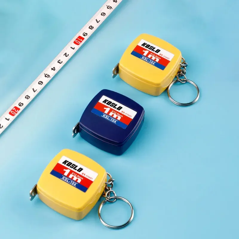 1 Meters Small Tape Measure Metric Portable Mini Steel Tape Measure with Keychain Gift Tape Measure Compact Carry Around