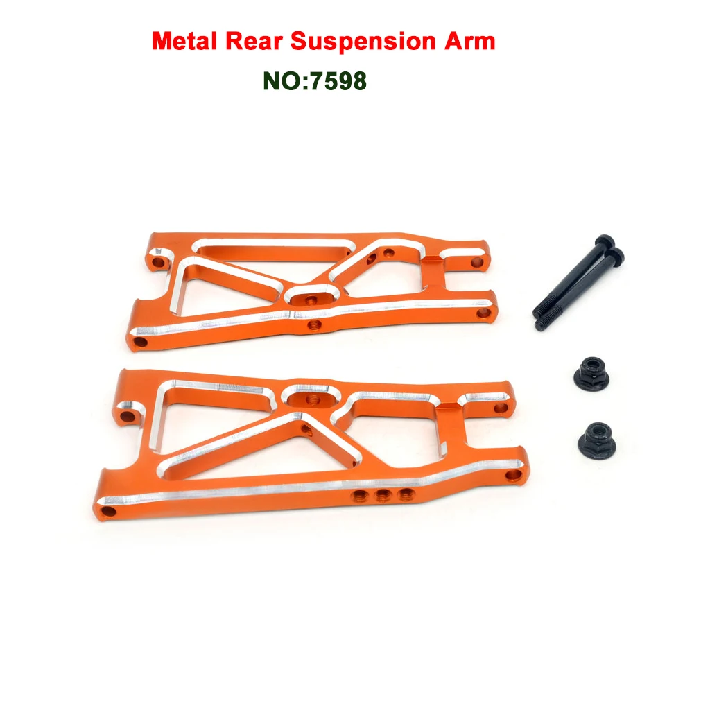 2Pcs/4Pcs Metal Front Rear Suspension Arm 7597 7598 For ZD Racing DBX10 10421-S 9101 9102 1/10 RC Car Upgrade Parts