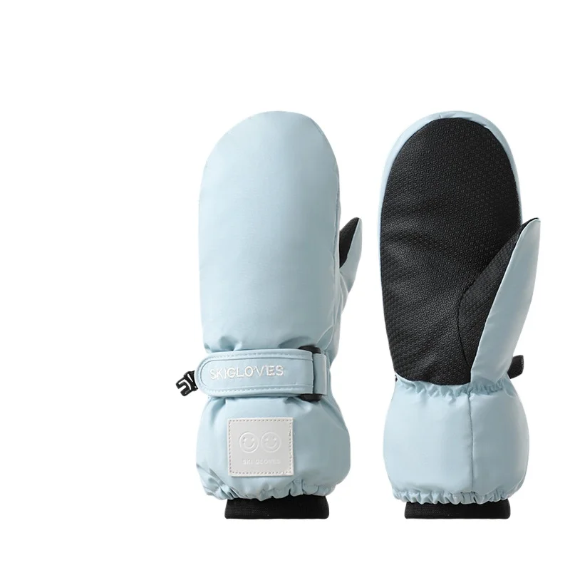 

Kids Ski Mittens Waterproof Winter Snow Mittens Long Cuff Boys Girls Warm Snowboarding Gloves for Ages 8-12T