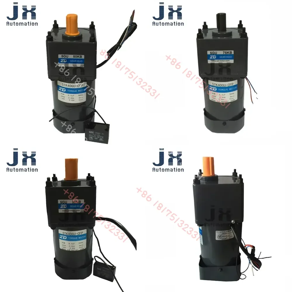 

ZD 40W 220V AC Torque Motor 5TK40GU-CFP-5GU75KB 5TK40GU-CFP-5GU36KB 5TK40GU-CFP-5GU50KB Tension Motor for Wrapping Machine
