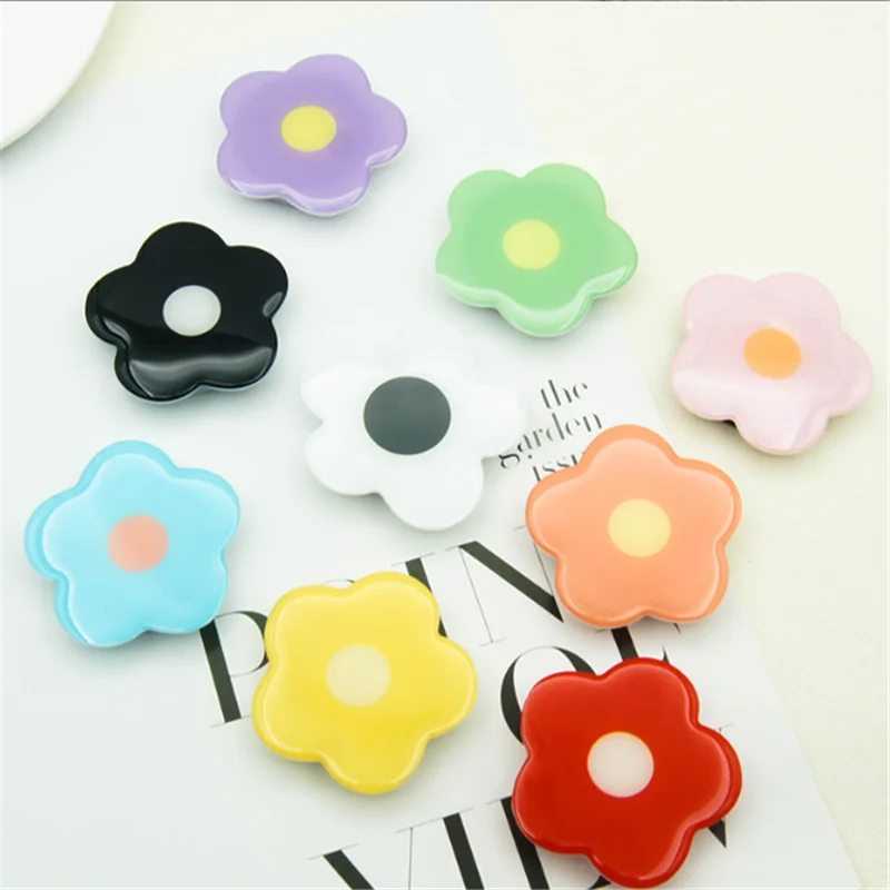 Flower Multicolour Expandable Mobile Phone Holder Stand INS Korean Foldable Grip Tok Socket Finger Ring Bracket Accessories