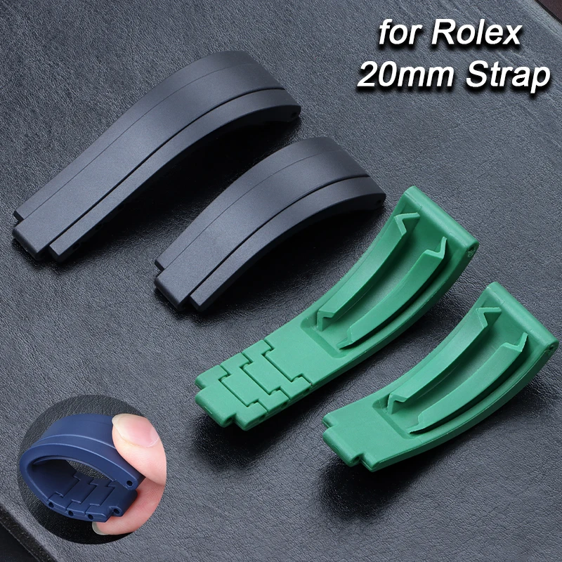 For Rolex 20mm Silicone Strap High Quality Soft Rubber Waterproof Watch Band for Daytona Submariner GMT Yacht-Master Bracelet