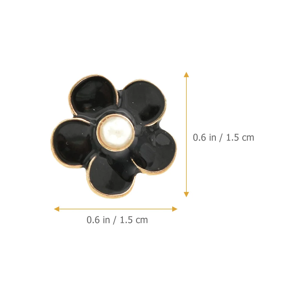 

8Pcs Flower Alloy DIY Accessory for Clothes Hair Clips Shoes Floral Clothing Decorations Floral Clothing Accessories