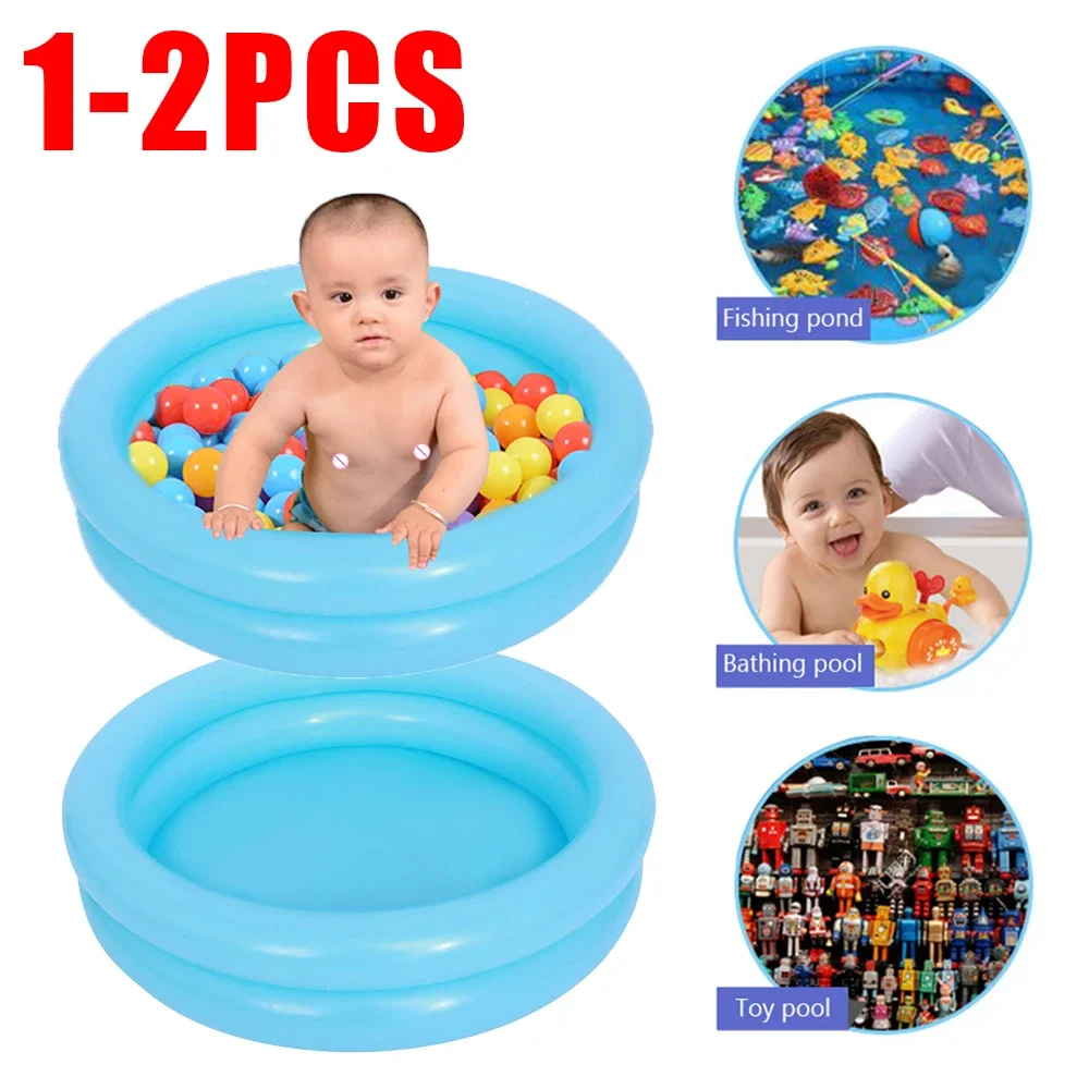 الصيف الطفل حمام سباحة قابل للنفخ المحمولة الاطفال في الهواء الطلق الرياضة اللعب اللعب حوض مستدير حوض الاستحمام حديقة التجديف ل 0-3Y #1