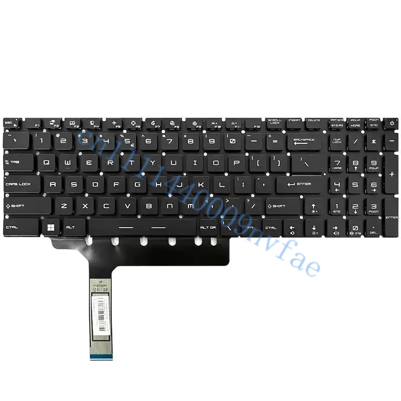 US Laptop Keyboard for MSI GP76 GE76 GP77 Raider 10UE 10UG 10UH 11UH 11UE 11UG MS-17K3 MS-17K2 Black Pre-Key RGB Backlit 0.3