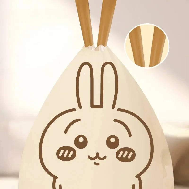 Juego de Bolsas de Basura Aromáticas Chiikawa con Lindo Estampado de Usagi, Bolsas de Basura Gruesas con Cordón, Aroma Fresco para el Hogar y la Cocina, Paquete Completo