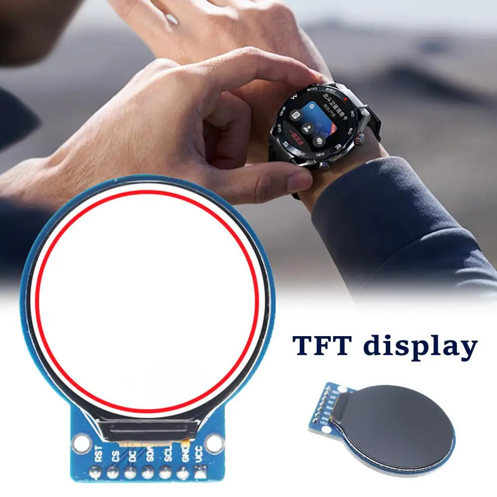 TFT Display For 1.28-inch Round Color LCD Display Module HD IPS240 *240 GC9A01 Driver 4-wire SPI Interface Display H2A2