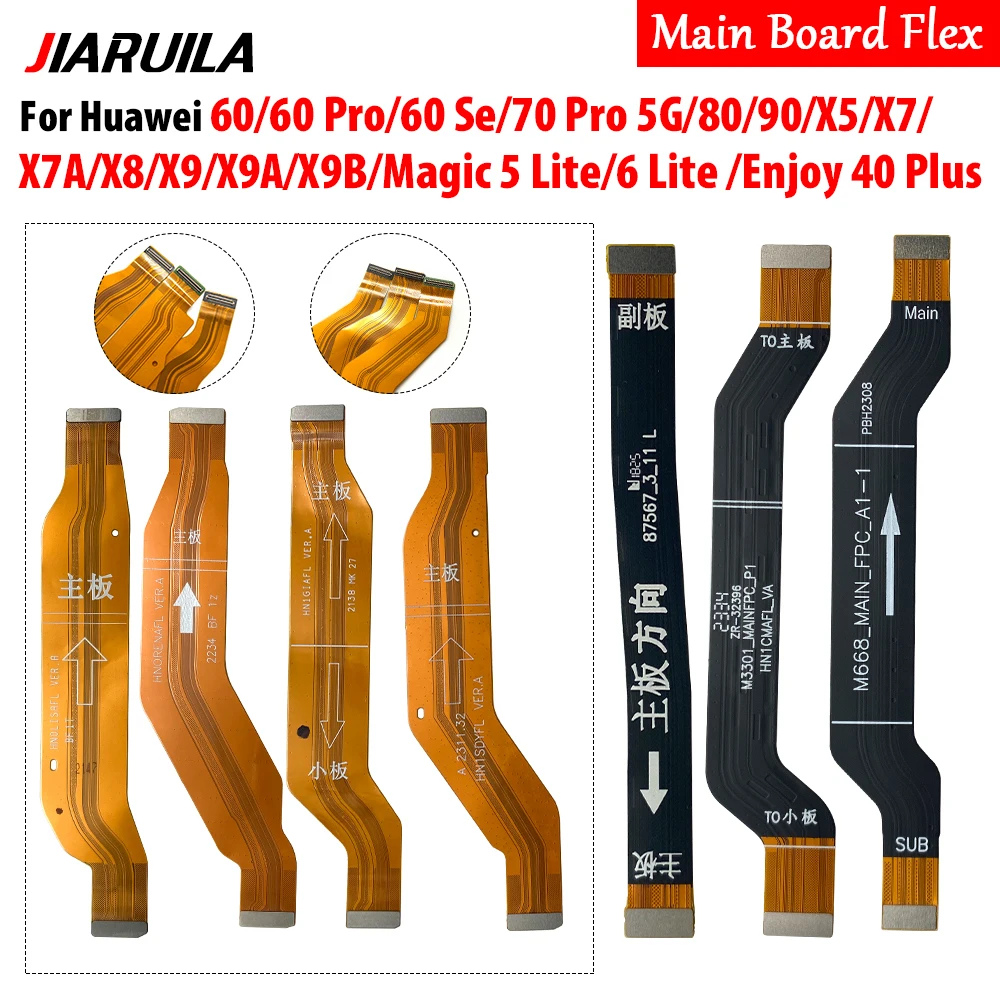 

Гибкий кабель разъема материнской платы для Huawei Honor 60 SE 70 Pro X5 X7A X9 X9B 90 80, разъем гибкого кабеля для ЖК-дисплея, детали