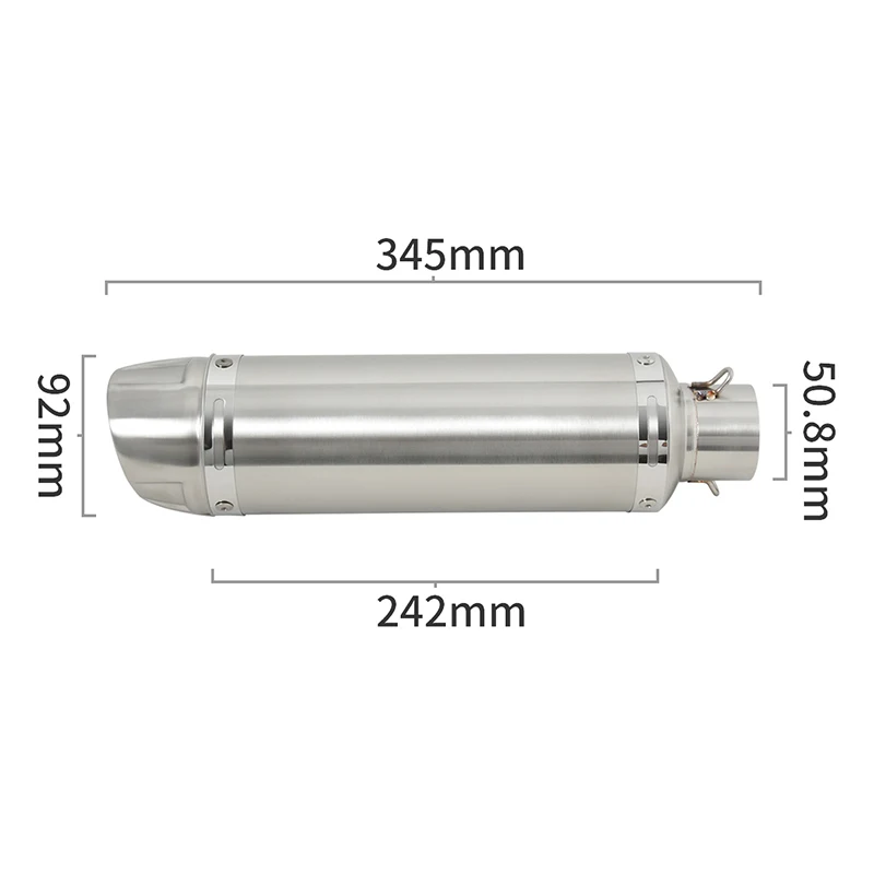 51 مللي متر العالمي للدراجات النارية العادم الأنابيب تعديل الخمار موتو Espace نظام ل Z900 MT09 CBR1000 ER6N MT07 MT03 NC700 R15 V3 R1