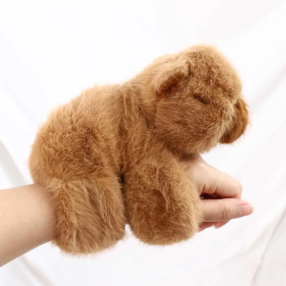 Capybara Knaagdier Slap Armband Serie Simulatie Polsstijl Pluche Pop Slap Armband Schattige Pop Zachte Capibara Pluche Polsband