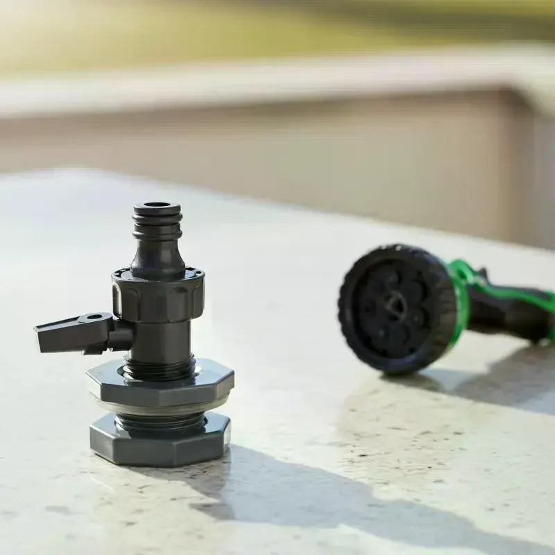 1 Set 3/4 Inch Rain Bucket Valve Fittings Connectors PVC Rain Bucket Diverter Kit Water Pipe Fittings Home Spray Accessories