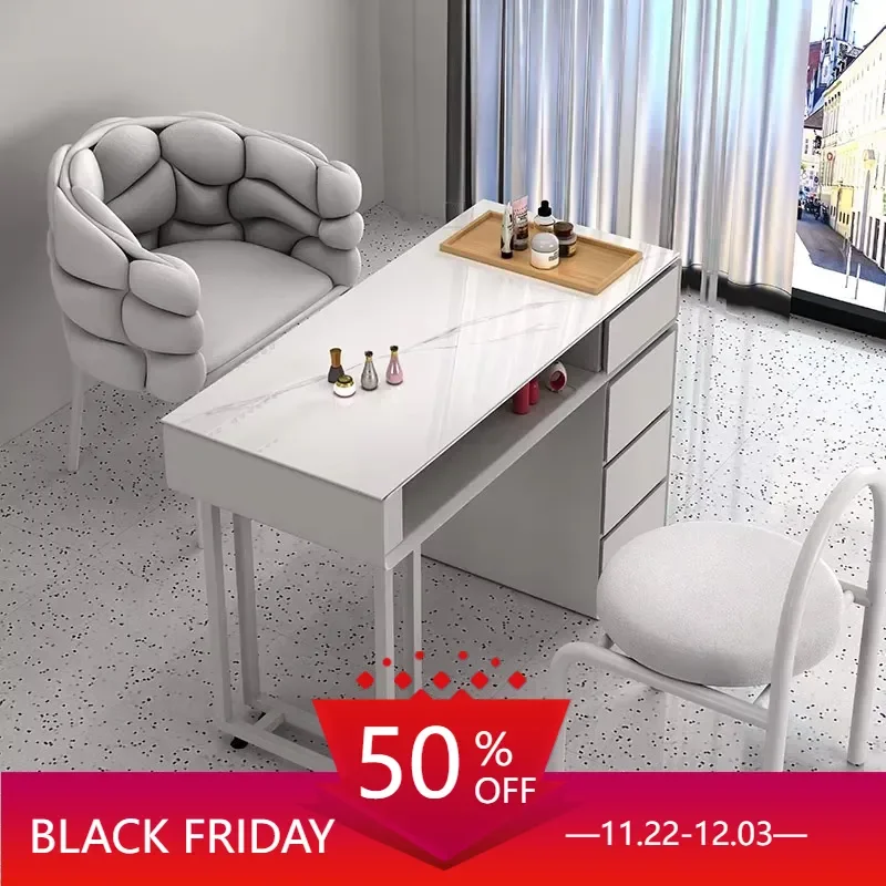 

Design Professional Nail Table Luxury Nordic Exquisite Modern Nail Table White Speciality Mesa De Manicure Furniture HD50ZJ