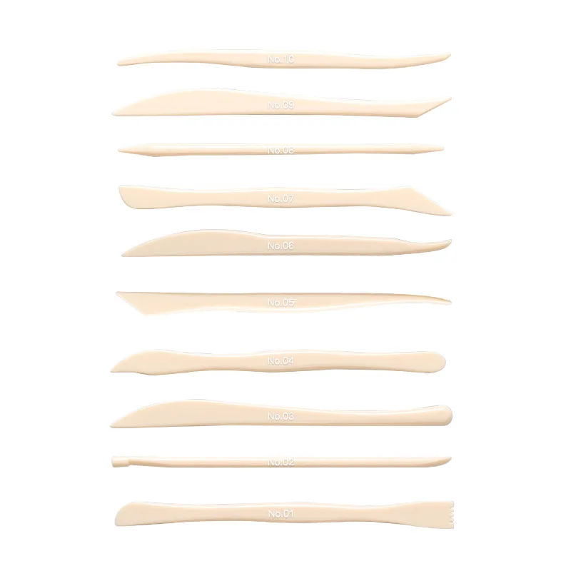 50-piece set of plastic soft clay tools children's DIY sculpture modeling tools auxiliary clay art pottery clay cutter knife