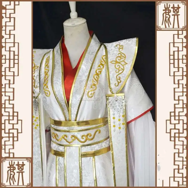 

Movie Xie Lian Yue Shen Cosplay Antique Novel Tian Guan Ci Fu Platinum Peacock Cosplay Costume All Set Chinese Ancient Costumes