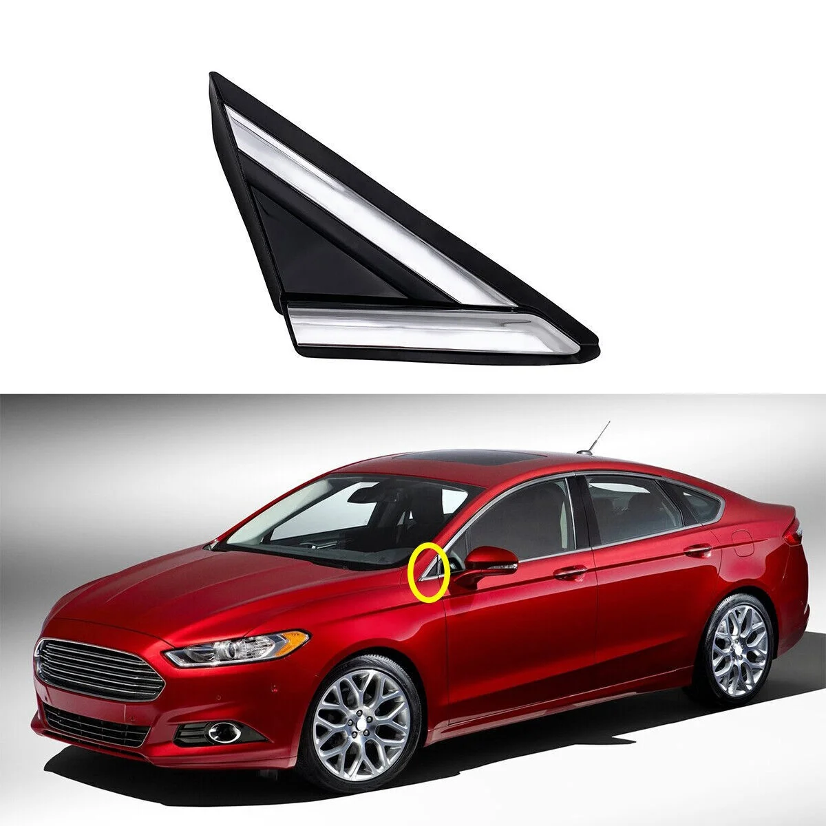 Car Right a Pillar Window Triangle Cover Panel for Ford Mondeo 2013-2018 DS73-F16004-ADW