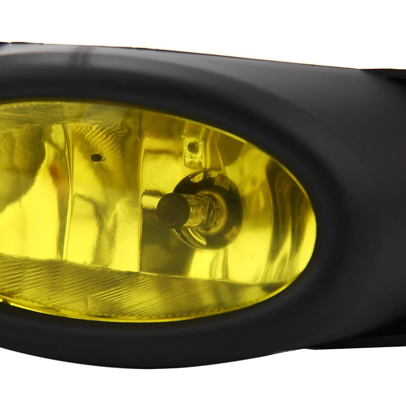 2pcs/Pair 12V Fog Lights With Harness Fit For Honda Civic 2009 2010 2011 Car Accessories Front Bumper Yellow Fog Light Assembly