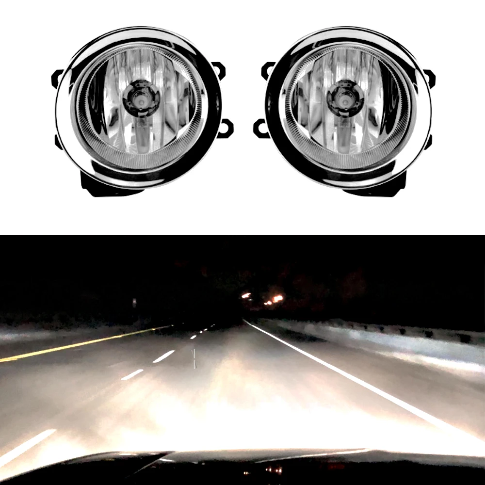 

1 Pair 12v Fog Lights Halogen Bulb Front Fog Lamp Light For Toyota Land Cruiser Prado 2014-2015 Car accessories