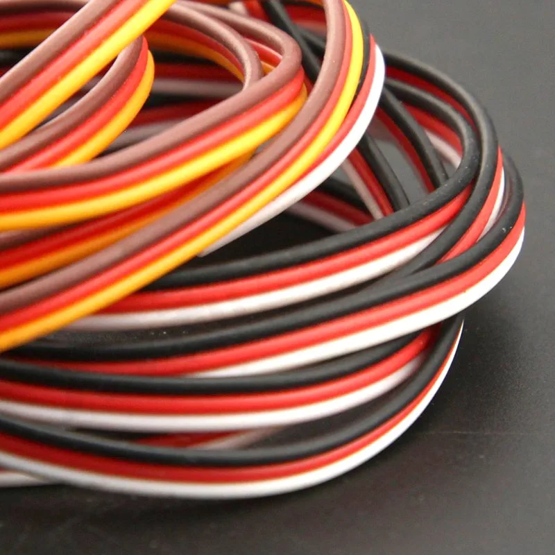 30core - 60core Wire and Cable High Current Anti-interference Servo Wire For FUTABA JR，Tinned Copper Anti Oxidation Plug Cable