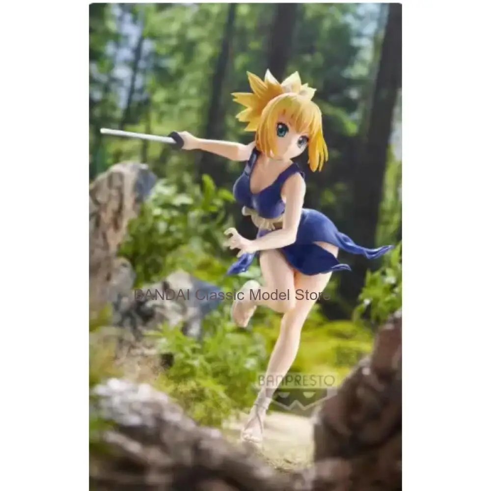 In Stock Bandai Original Banpresto BANPRESTO Dr.STONE Amber Suika Anime Figure Collectible Model Ornaments