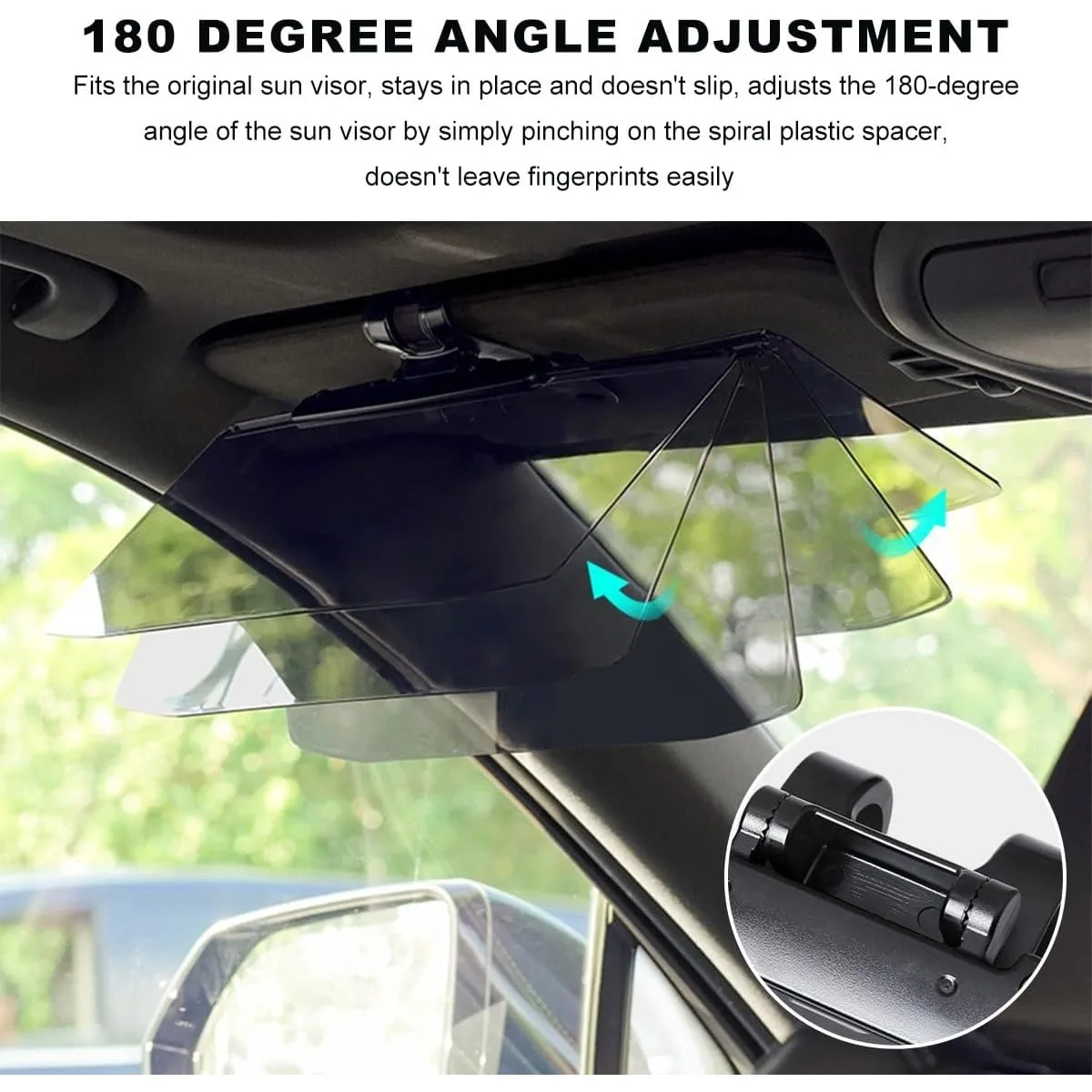Safety Driving Day and Night Sun protection Anti-Dazzle Car Sun Visor Sun Shade UV Blocking Blocker Polarized Sunshade HD Vision