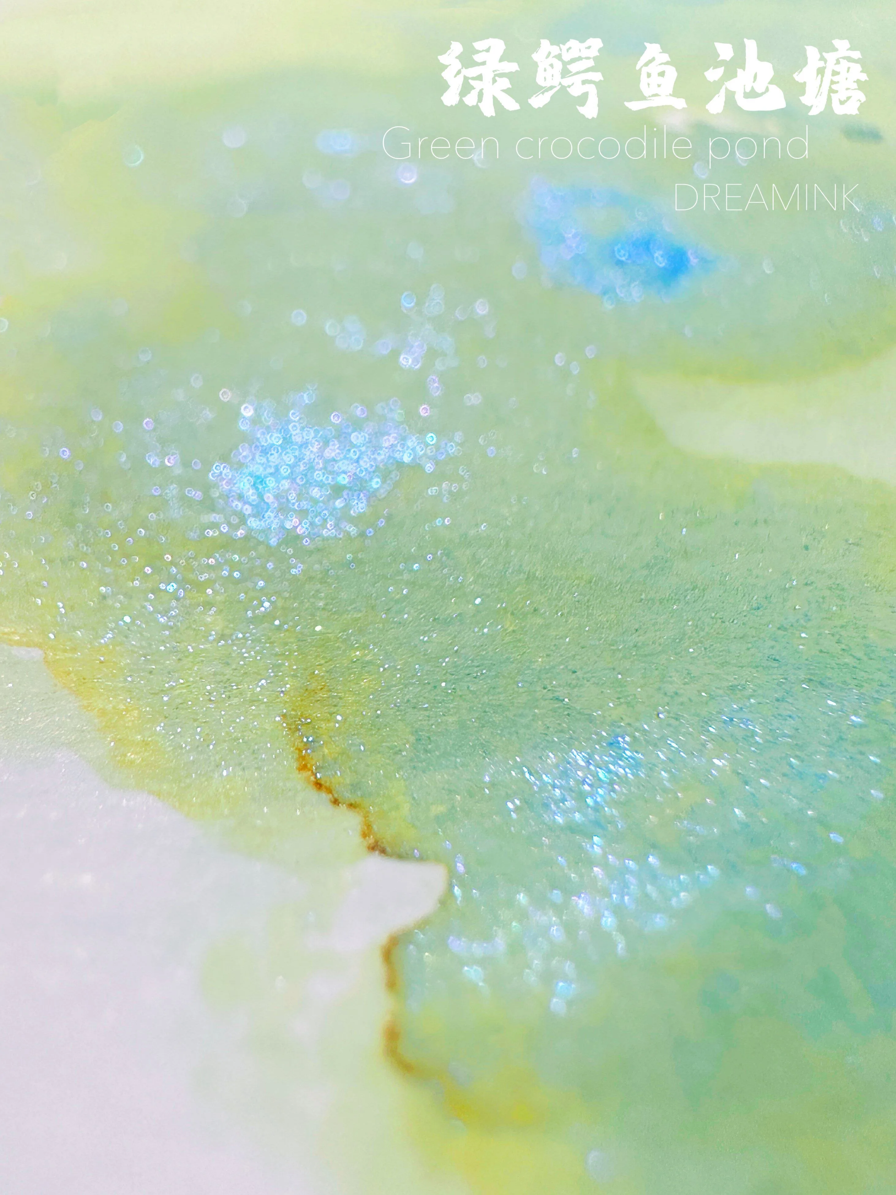 

DREAMINK Green Crocodile Pond Sheen Fountain Pen Ink 5/20ml Shimmer Calligraphy Drawing Ink Office School Supplies Stationery