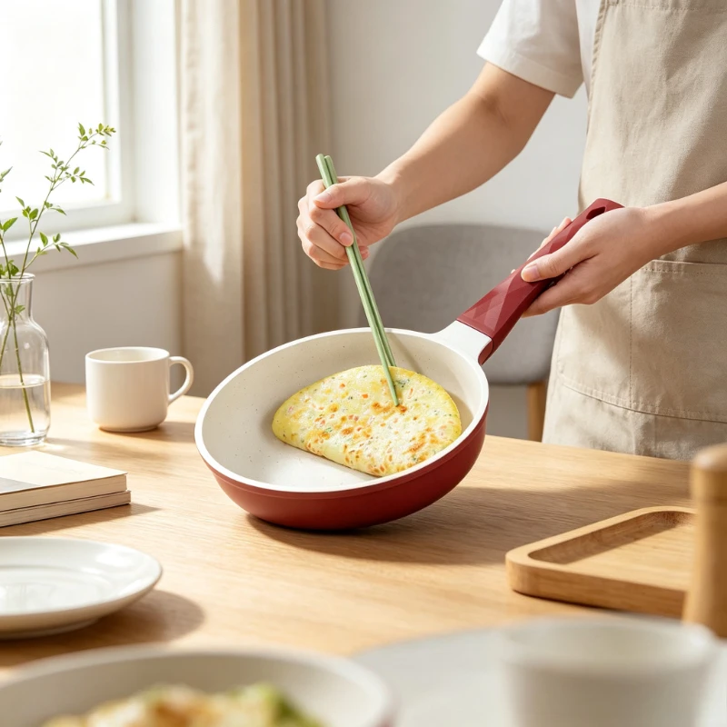 Mediterranean Stone Non-Stick Small Pan, Versatile Cooking Pan for Eggs & Baby Food, Fast Heat Conducting Durable Long-Lasting