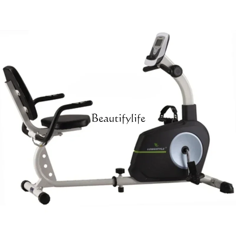 FG43 Horizontal-Magnetregelungs-Fahrrad für die Ober- und Unterkörpermuskulatur, geeignet für Fitnessaktivitäten von Menschen mittleren und älteren Alters.