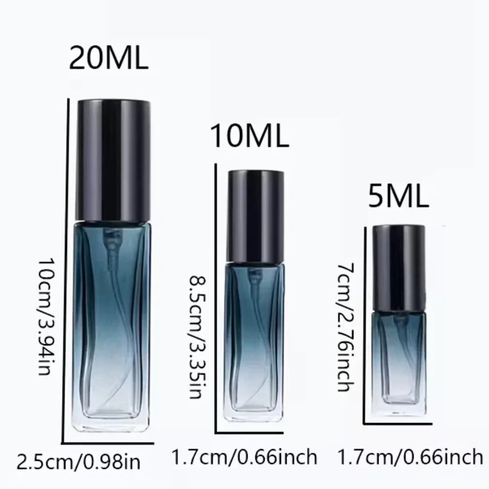 5ml / 10ml / 20ml Perfume Spray Bottles with Empty Glass Perfume Atomizers, Travel Spray Refill Kits, Three Sets