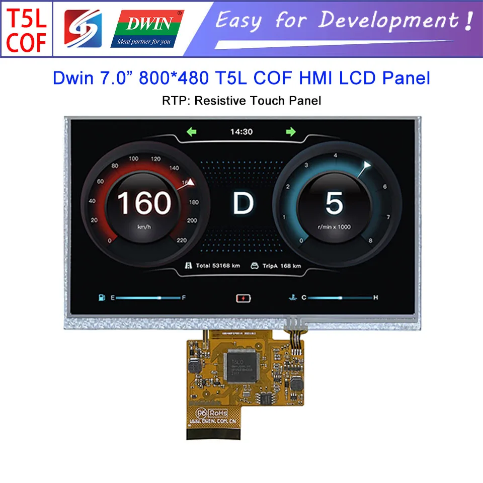 Dwin T5L HMI Intelligent Display, DMG80480F070_01W 7.0\