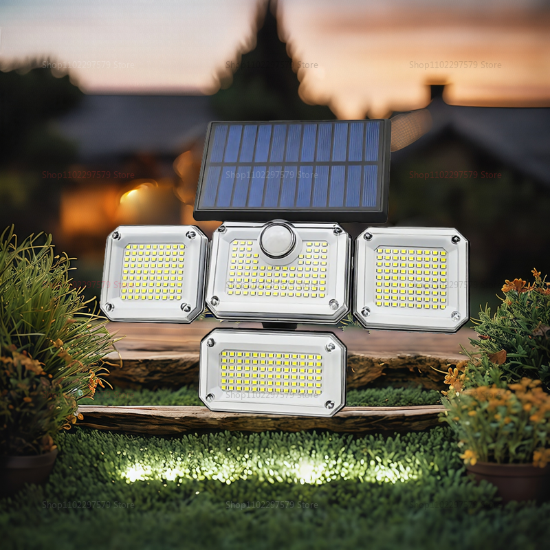 Solar Street Light Outdoor Garden Light Home Waterproof Yard Outdoor Remote Control Super Bright Lighting Sensor Street Lamp